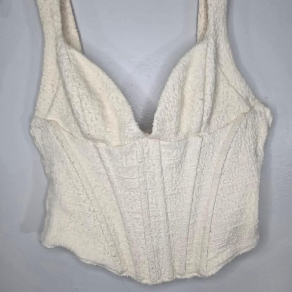 Zara Women's Cream and White Corset - Picture 4 of 5